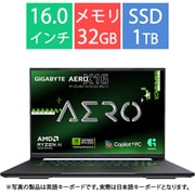 ゲーミングノートPC/Copilot+ PC/16型/Ryzen AI 7 350/GeForce RTX 5070/メモリ 32GB/SSD 1TB/Windows 11 Pro/NPU搭載/ルーナーホワイト GIGABYTE AERO X16 1WH93JPC64DP