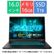 ゲーミングノートPC/16型/Core i7-13620H/GeForce RTX 4050/メモリ 16GB/SSD 1TB/Windows 11 Pro/ブラックスチール GAMING A16 CMHI2JP894SP