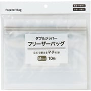 98284 [ダブルジッパーフリーザーバッグ マチ付き M 10枚入]