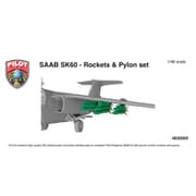 PLR483D005 1/48 サーブ SK60 ロケット弾/パイロンセット （パイロットレプリカ用） [プラモデル用パーツ]