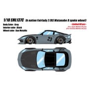 EML137C 1/18 lb nation Fairlady Z（RZ34） （RS Watanabe 8spoke wheel） グレー [レジンキャストミニカー]