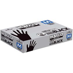 使い捨て手袋 ニトリスト・ブラック Mサイズ 100枚入 ブラック 食品衛生法適合 厚さ0.07mm 891