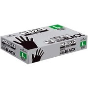 使い捨て手袋 ニトリスト・ブラック Lサイズ 100枚入 ブラック 食品衛生法適合 厚さ0.07mm 891