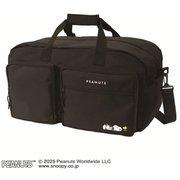 130255 [スヌーピー ツインポケットトラベルボストン 45L BLACK]