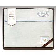 CPM18150GY [国産なめらか衿付綿毛布（刺繍入り） 泉州産 グレー]