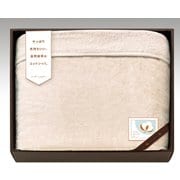 CPM18250BE [国産ふんわり衿付シール織綿毛布 紀州高野口産 ベージュ]