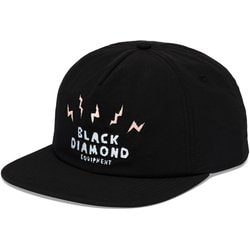 シンセティックサーフハット キャップ ブラック/ライトニングボルト BD68408