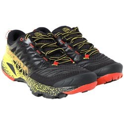 アカシャII メンズ トレイルランニングシューズ ブラック×イエロー（999100） EU39（24.9cm） 56A