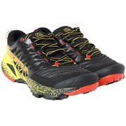 アカシャII メンズ トレイルランニングシューズ ブラック×イエロー（999100） EU39（24.9cm） 56A
