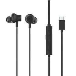 USB Type-C イヤホン アクティブノイズキャンセリング搭載 Black NTYPEC02BK