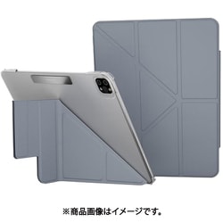 iPad Air 13インチ M2 M3 iPad Pro 12.9 対応 ケース 手帳型 5WAY スタンド付き 保護 カバー 動画視聴 タイピング スタンド FACET アラスカンブルー ME_P12CSPLFA_AB