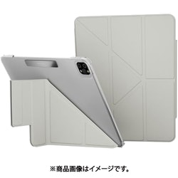 iPad Air 13インチ M2 M3 iPad Pro 12.9 対応 ケース 手帳型 5WAY スタンド付き 保護 カバー 動画視聴 タイピング スタンド FACET グレースターライト ME_P12CSPLFA_GS