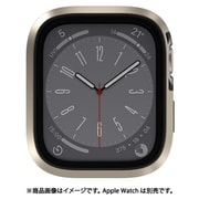 Apple Watch 9/8/7 対応 ケース フィルム 一体型 耐衝撃 薄型 軽量 アルミ 金属 保護 カバー 保護フィルム Modern Hybrid Case チタニウム SE_W41CSPCMH_TI