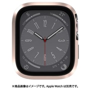 Apple Watch 9/8/7 対応 ケース フィルム 一体型 耐衝撃 薄型 軽量 アルミ 金属 保護 カバー 保護フィルム Modern Hybrid Case ピンク SE_W41CSPCMH_PK