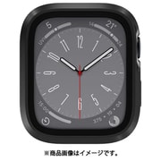 Apple Watch 9/8/7 対応 ケース フィルム 一体型 耐衝撃 薄型 軽量 アルミ 金属 保護 カバー 保護フィルム Modern Hybrid Case ミッドナイトブラック SE_W45CSPCMH_BK