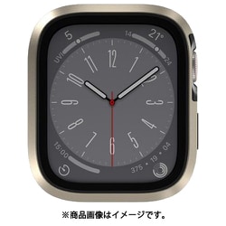 Apple Watch 9/8/7 対応 ケース フィルム 一体型 耐衝撃 薄型 軽量 アルミ 金属 保護 カバー 保護フィルム Modern Hybrid Case チタニウム SE_W45CSPCMH_TI