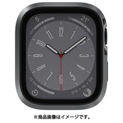 Apple Watch 9/8/7 対応 ケース フィルム 一体型 耐衝撃 薄型 軽量 アルミ 金属 保護 カバー 保護フィルム Modern Hybrid Case スペースグレー SE_W45CSPCMH_GY