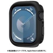 アップルウォッチ 対応 カバー 耐衝撃 米軍 MIL規格 準拠 ソフト TPU 保護 ケース ボタン 着せ替え 保護ケース SKIN ミッドナイトブラック ME_WA2CSTPSK_BK