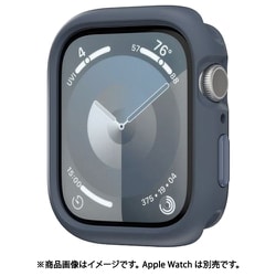 アップルウォッチ 対応 カバー 耐衝撃 米軍 MIL規格 準拠 ソフト TPU 保護 ケース ボタン 着せ替え 保護ケース SKIN ストームブルー ME_WA2CSTPSK_BL
