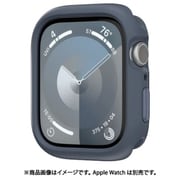 アップルウォッチ 対応 カバー 耐衝撃 米軍 MIL規格 準拠 ソフト TPU 保護 ケース ボタン 着せ替え 保護ケース SKIN ストームブルー ME_WA1CSTPSK_BL