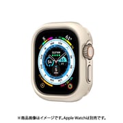 Apple Watch Ultra 2 対応 カバー 耐衝撃 米軍 MIL規格 準拠 ソフト TPU 保護 ケース ボタン 着せ替え 保護ケース SKIN スターライト ME_W49CSTPUS_SL