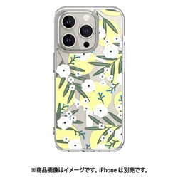 iPhone 15 Pro 対応 ケース MagSafe 対応 マグネット 付 耐衝撃 米軍 MIL規格 クリア スマホケース おしゃれ デザイン マグセーフ 携帯ケース Aura M ガーデニア SE_IOPCSPTAM_GA