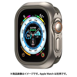 Apple Watch Ultra2 Ultra 対応 ケース 耐衝撃 米軍 MIL規格 準拠 アルミ × TPU 保護ケース 保護 カバー Odyssey （matte） チタニウム ME_W49CSATW3_TI