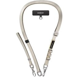 スマホ 対応 ショルダー スマホストラップ 首掛け 手首 2way ちぎれない ホルダー 付き 落下防止 携帯ストラップ スマホショルダー ストラップ 2 in 1 Utility Strap スターライト ME_SPASRNY2U_SL