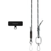 スマホショルダー 斜めがけ/首掛け/肩掛け 細め スマホストラップ (ストラップ ホルダー 付) スマホ ショルダー ストラップ Strap+ Strap Card (6mm) ミルクシェイクブルー ME_SPASRFBS6_ML