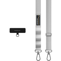 スマホショルダー 斜めがけ / 首掛け / 肩掛け 太め スマホストラップ （ストラップ ホルダー 付） スマホ ショルダー ストラップ Strap+ Strap Card （20mm） ギャラクシーグレー ME_SPASRFBS2_GG