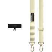 スマホショルダー 斜めがけ / 首掛け / 肩掛け 太め スマホストラップ (ストラップ ホルダー 付) スマホ ショルダー ストラップ Strap+ Strap Card (20mm) スプリンググリーン ME_SPASRFBS2_GR