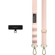スマホショルダー 斜めがけ / 首掛け / 肩掛け 太め スマホストラップ (ストラップ ホルダー 付) スマホ ショルダー ストラップ Strap+ Strap Card (20mm) ブロッサムピンク ME_SPASRFBS2_PK