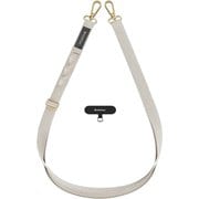 スマホ ショルダー 首掛け 肩掛け 斜めがけ 太め ストラップホルダー 付 スマホショルダー ストラップ Easy Strap (20mm) アイスクリームホワイト SE_SPASRFBE2_WH