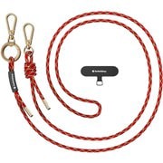 スマホ ショルダー 首掛け 肩掛け 斜めがけ ストラップホルダー 付 スマホショルダー ストラップ Easy Strap (6mm) ラズベリー SE_SPASRFBE6_RB