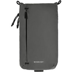 スマホ 対応 サコッシュ ストラップ 無し スマホポーチ ショルダーストラップ 紐 取り付け 可能 ポーチ 収納 ポケット 付 小物入れ PHONE SACOCHE グラファイトブラック ME_ALLPOPEPS_GB