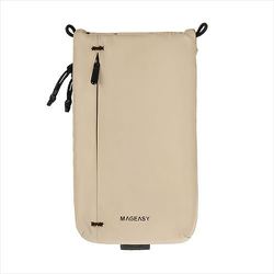 スマホ 対応 サコッシュ ストラップ 無し スマホポーチ ショルダーストラップ 紐 取り付け 可能 ポーチ 収納 ポケット 付 小物入れ PHONE SACOCHE サンドベージュ ME_ALLPOPEPS_SB