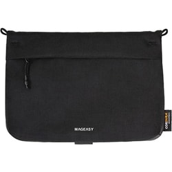スマホ 対応 サコッシュ ストラップ 無し ショルダーストラップ 紐 取り付け 可能 スマホポーチ 収納 ポケット 付 小物入れ ポーチ 2L SACOCHE グラファイトブラック ME_ALLPONY2C_GB