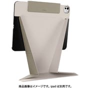 iPad Pro13インチ 2024 対応 ケース 手帳型 4WAY スタンド付き 保護 カバー 動画視聴 タイピング 目線 高い スタンド LIFT 2024 スターライトホワイト ME_PPFCSPLLF_SW