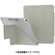 iPad Air 13インチ M3 2025 M2 対応 ケース 手帳型 5WAY スタンド付き 保護 カバー 動画視聴 タイピング スタンド FACET グレースターライト ME_PABCSPLF4_GS
