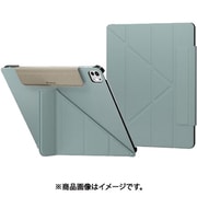 iPad Pro13インチ 2024 対応 ケース 衝撃 傷 保護 軽量 薄型 4WAY 手帳型 スタンド 合皮 カバー Origami 2024 エクスブルー SE_PPFCSPLO5_EB
