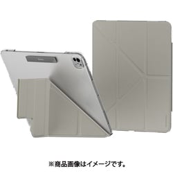 iPad Pro13インチ 2024 対応 ケース 手帳型 レザー 背面 クリア 5WAY スタンド 保護 カバー ペン収納 可能 オートスリープ 対応 Origami Nude 2024 スターライトホワイト SE_PPFCSPL5O_SW