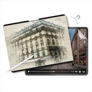 iPad Pro13インチ 2024 対応 フィルム 2枚 セット 紙のような書き心地 マグネット 着脱式 指紋防止 さらさら 紙質 イラスト 保護フィルム Easy Paper Pro （2 in 1） トランスパレント ME_PPFSPLKE2_TR