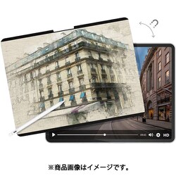 iPad Air 13インチ M3 2025 M2 対応 フィルム 紙のような書き心地 マグネット 着脱式 指紋防止 さらさら 紙質 イラスト 保護フィルム EasyPaper Pro トランスパレント ME_PABSPLKER_TR