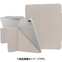iPad Pro13インチ 2024 対応 ケース 手帳型 5WAY スタンド付き ペンシル 収納 保護 カバー 動画視聴 タイピング スタンド FACET with Pencil Holder スターライトホワイト ME_PPFCSPLFH_SW