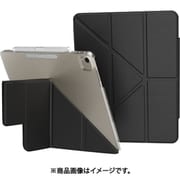 iPad Air 13インチ M3 2025 M2 iPad Pro 12.9 対応 ケース 手帳型 スタンド付き ペン 収納 保護 カバー 動画視聴 スタンド FACET with Pencil Holder ブラック ME_PADCSPLFH_BK