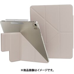 iPad Air 13インチ M3 2025 M2 iPad Pro 12.9 対応 ケース 手帳型 スタンド付き ペン 収納 保護 カバー 動画視聴 スタンド FACET with Pencil Holder スターライトホワイト ME_PADCSPLFH_SW