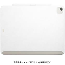 iPad Air 13インチ M3 M2 iPad Pro 12.9 対応 ケース Apple 純正 Magic Keyboard 対応 ApplePencil 充電 ペン収納 保護 カバー CoverBuddy レザーホワイト ME_PADCSPCCB_LW