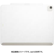 iPad Air 13インチ M3 M2 iPad Pro 12.9 対応 ケース Apple 純正 Magic Keyboard 対応 ApplePencil 充電 ペン収納 保護 カバー CoverBuddy レザーホワイト ME_PADCSPCCB_LW