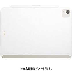 iPad Air M3 2025 M2 2024 11インチ 対応 ケース 純正 Magic Keyboard 対応 ApplePencil 充電 ペン収納 保護 カバー CoverBuddy レザーホワイト ME_PACCSPCCB_LW