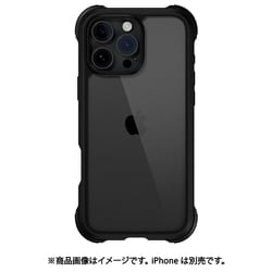 iPhone 16 Pro Max 対応 ケース クリア 耐衝撃 米軍 MIL規格 スマホケース 透明 スマホカバー Odyssey レザーブラック ME_IPGCSPTOD_LB